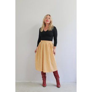 1970's Kanto Floral Midi Skirt Women's Size XXS to XS 24" to 25" Waist